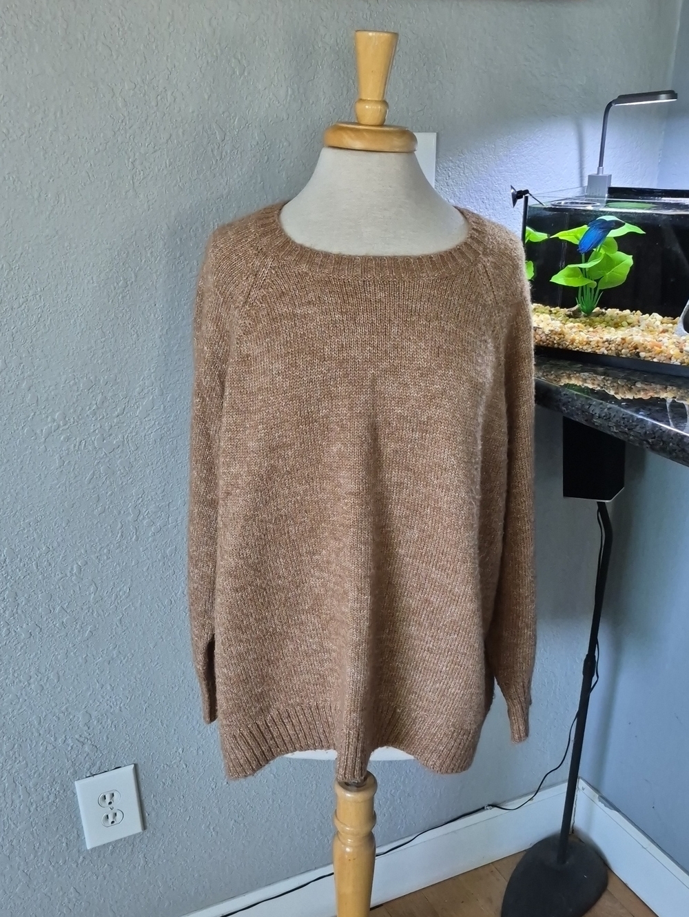 Old Navy Plus Size Knit Women's Sweater, Tan | Size 2X
